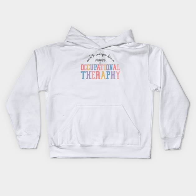 Occupational therapy, the perfect Therapist Gift! Kids Hoodie by OutfittersAve